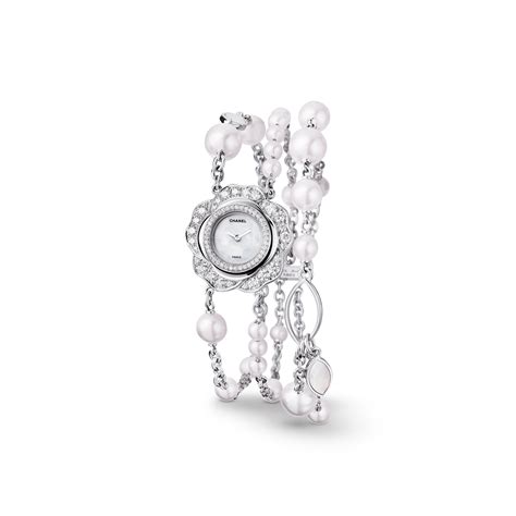 Camélia Jewelry Watch White Gold & Diamond 